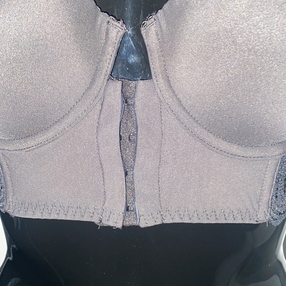 H&M Black Hook Front Lace Accented Underwire Push Up Bra in 34C - Picture 4 of 9